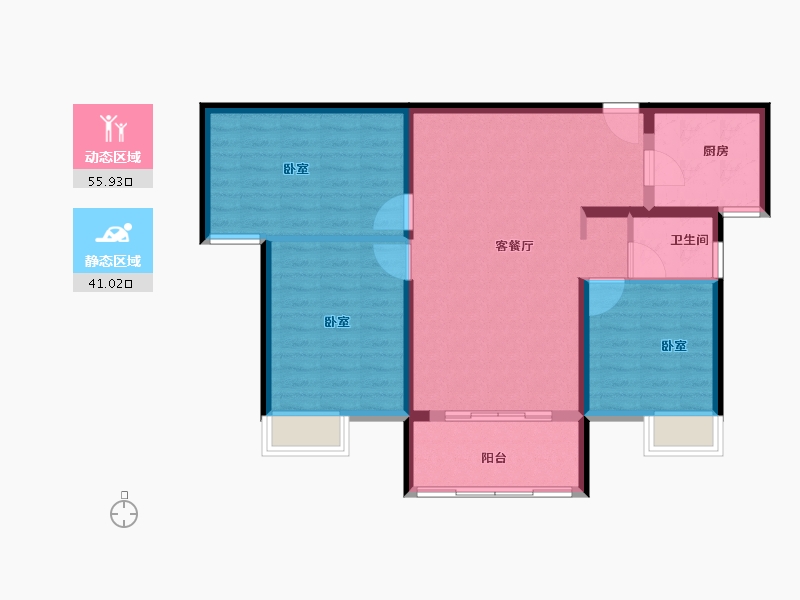 湖北省-襄阳市-湖北交投颐和华府-88.00-户型库-动静分区