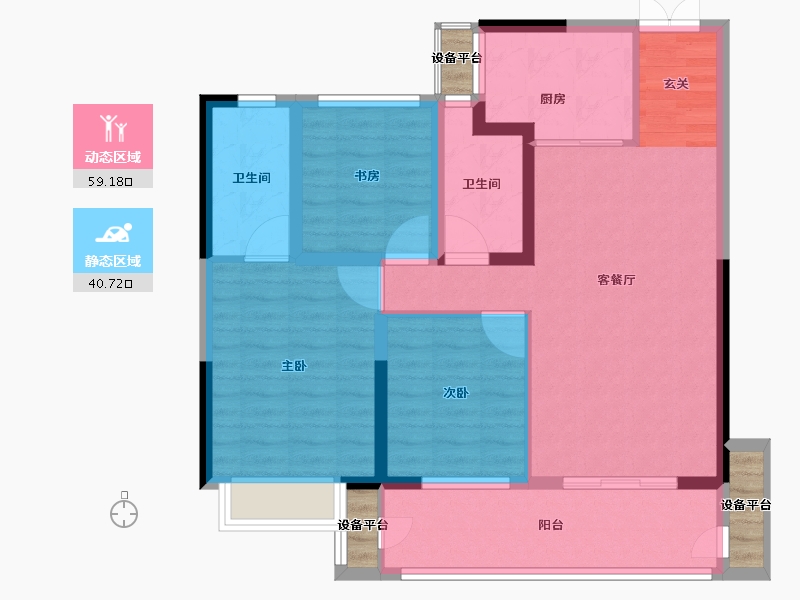 江苏省-常州市-孟河嘉宏MOOCstar星光城-93.01-户型库-动静分区