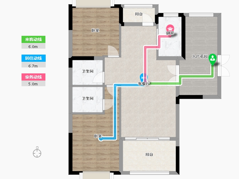 江西省-抚州市-硕丰·世界城-93.40-户型库-动静线