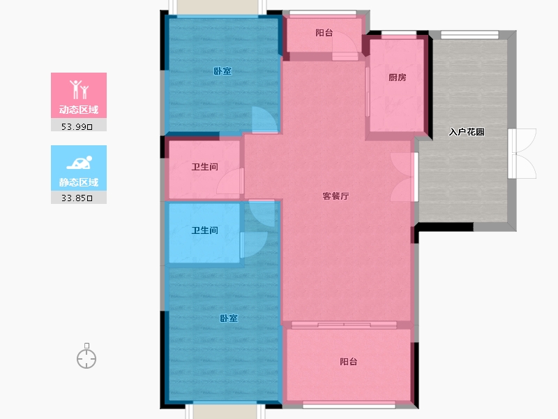 江西省-抚州市-硕丰·世界城-93.40-户型库-动静分区