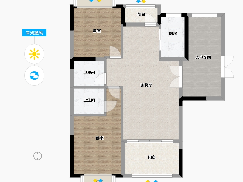 江西省-抚州市-硕丰·世界城-93.40-户型库-采光通风