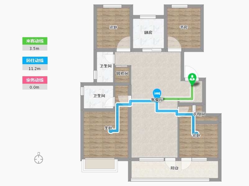 山东省-青岛市-天一仁和珑樾尚璟-96.99-户型库-动静线