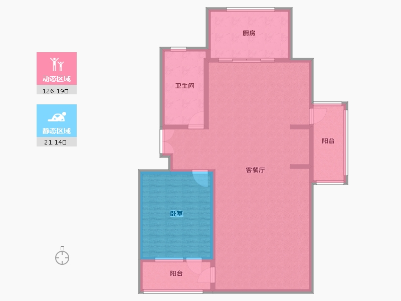 山东省-淄博市-龙泰国际-135.34-户型库-动静分区