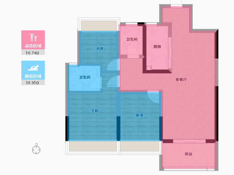 河南省-许昌市-恒达澜郡-83.00-户型库-动静分区