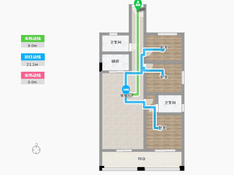 湖北省-宜昌市-平湖天下观山水A区-92.02-户型库-动静线