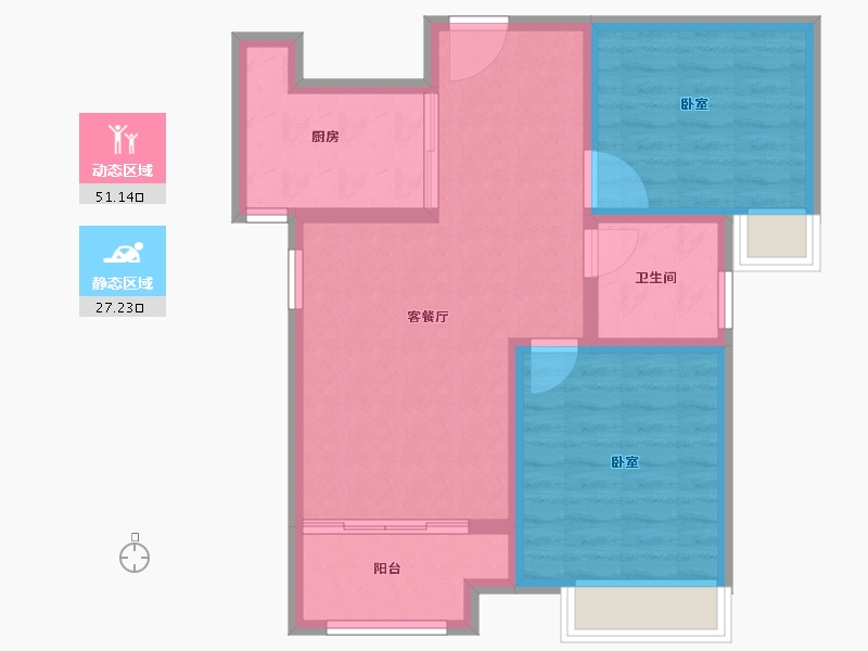 河南省-郑州市-润丰新尚-70.00-户型库-动静分区