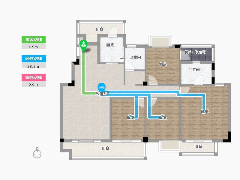 湖北省-咸宁市-联投梓山郡-117.46-户型库-动静线