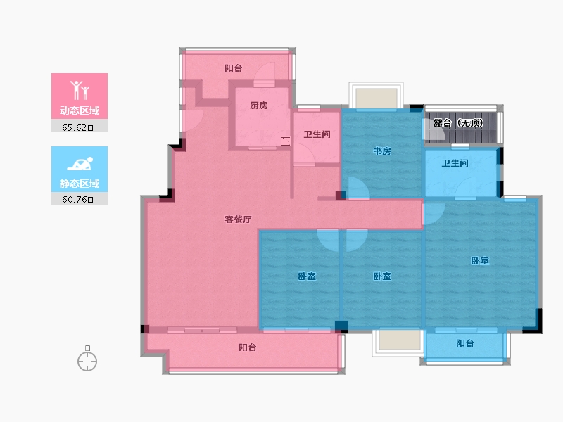 湖北省-咸宁市-联投梓山郡-117.46-户型库-动静分区