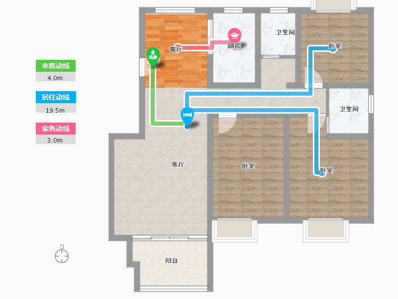 河南省-信阳市-金诚东方花园-99.54-户型库-动静线