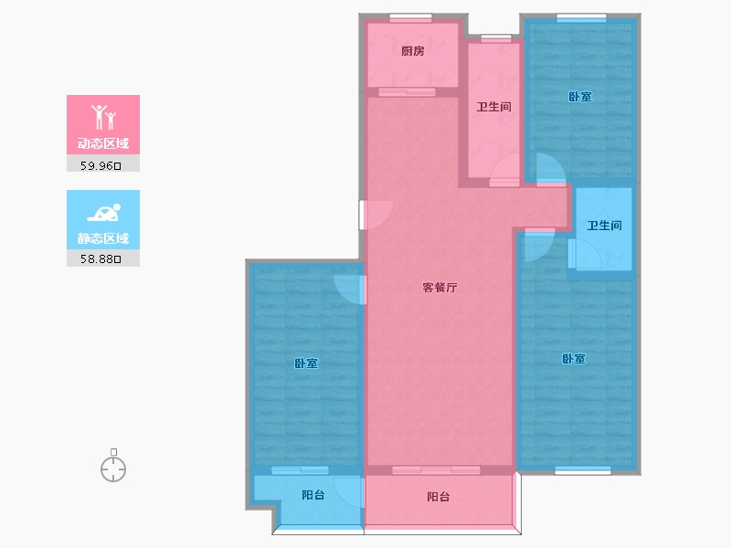 山东省-潍坊市-金都世家-106.10-户型库-动静分区