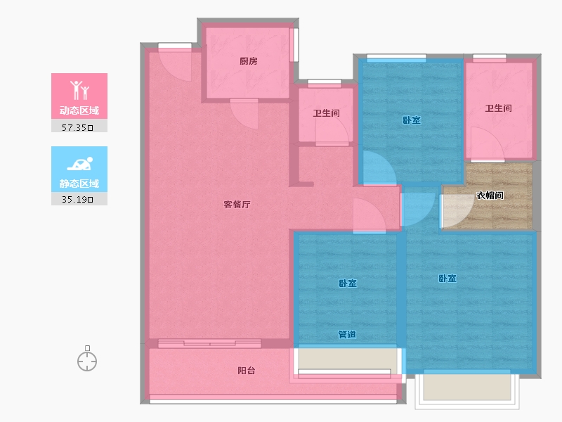 江西省-抚州市-中梁首府-87.92-户型库-动静分区