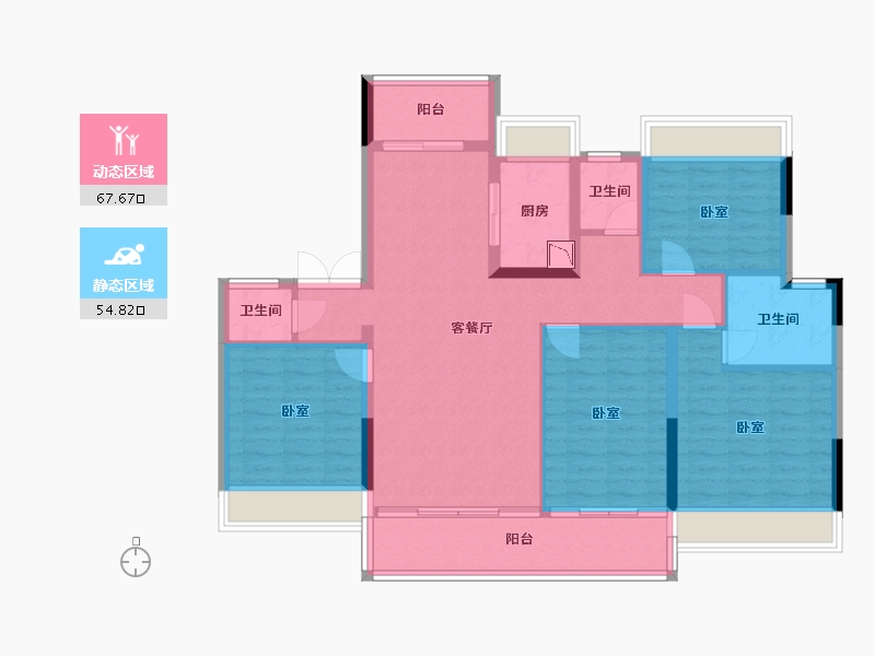 湖北省-十堰市-大家十里桃源-110.30-户型库-动静分区