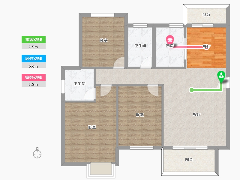 河南省-信阳市-兰庭湾·御品-98.00-户型库-动静线