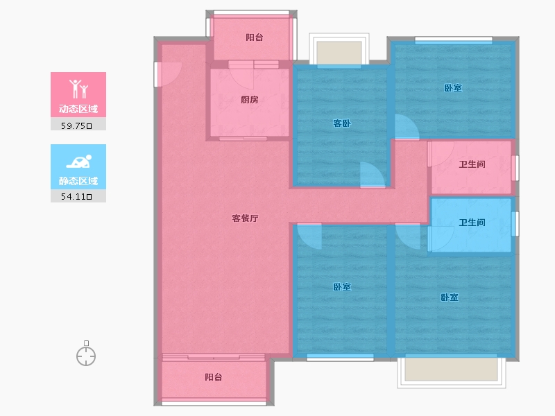 江西省-抚州市-中梁首府-102.00-户型库-动静分区