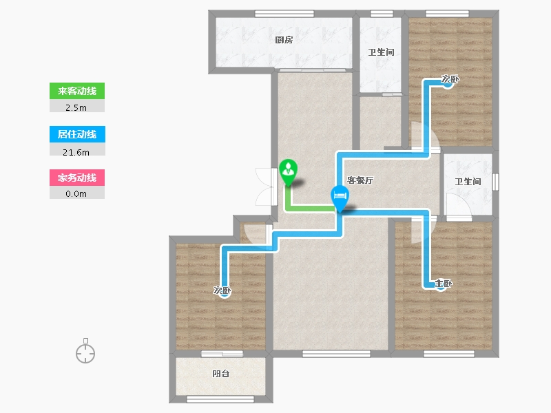 山东省-淄博市-宁宇富城花苑-109.89-户型库-动静线