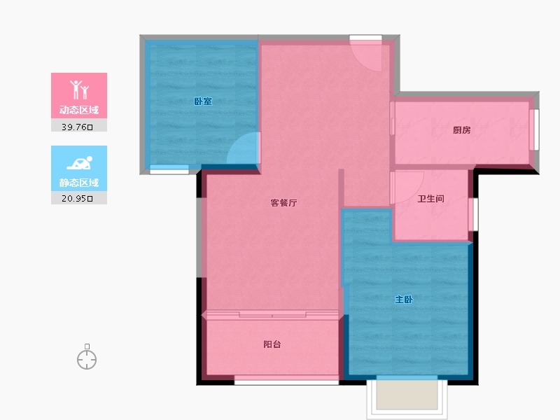 福建省-厦门市-海投湖海庄园-54.41-户型库-动静分区