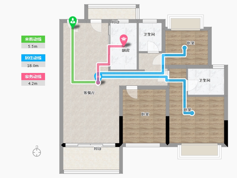 江西省-抚州市-中梁首府-93.00-户型库-动静线