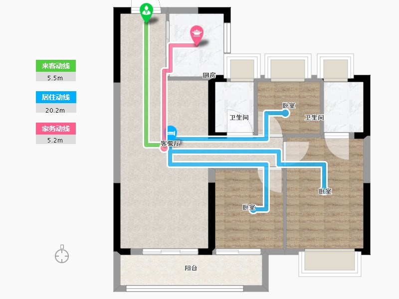 湖北省-武汉市-首开光明国风上观-77.01-户型库-动静线