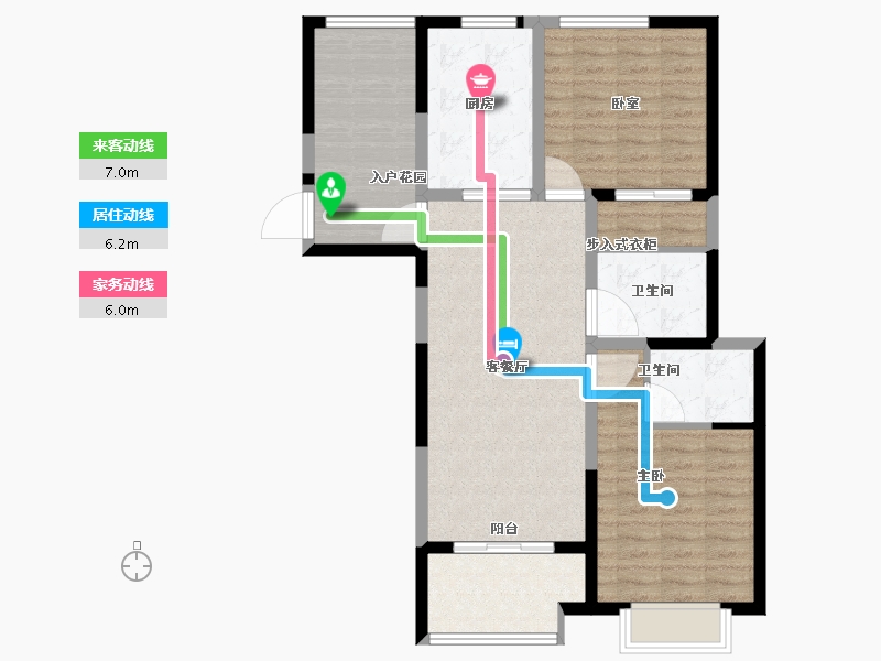 江苏省-宿迁市-瀚林国际-90.00-户型库-动静线