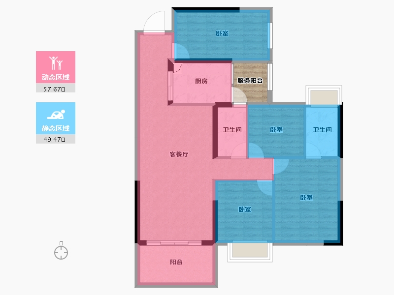 广东省-湛江市-东新高地-99.83-户型库-动静分区