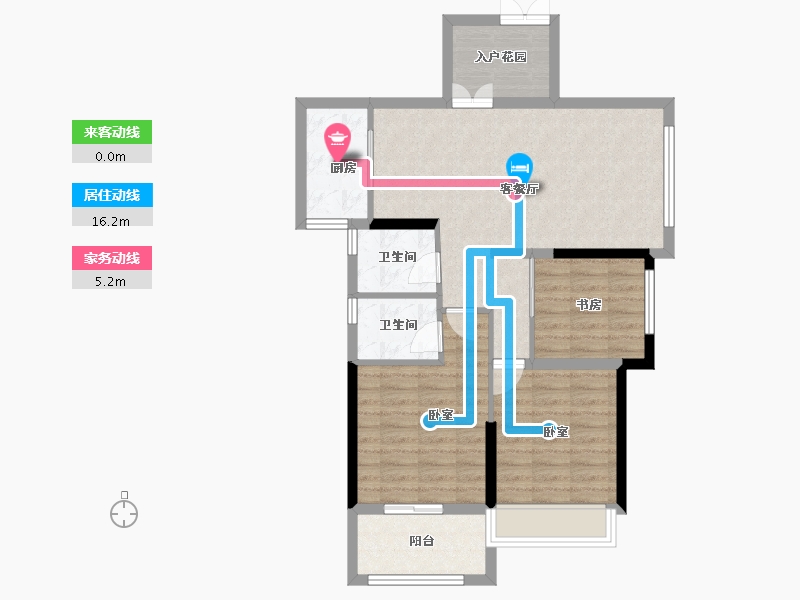 湖北省-咸宁市-鹏成·新都汇-82.30-户型库-动静线