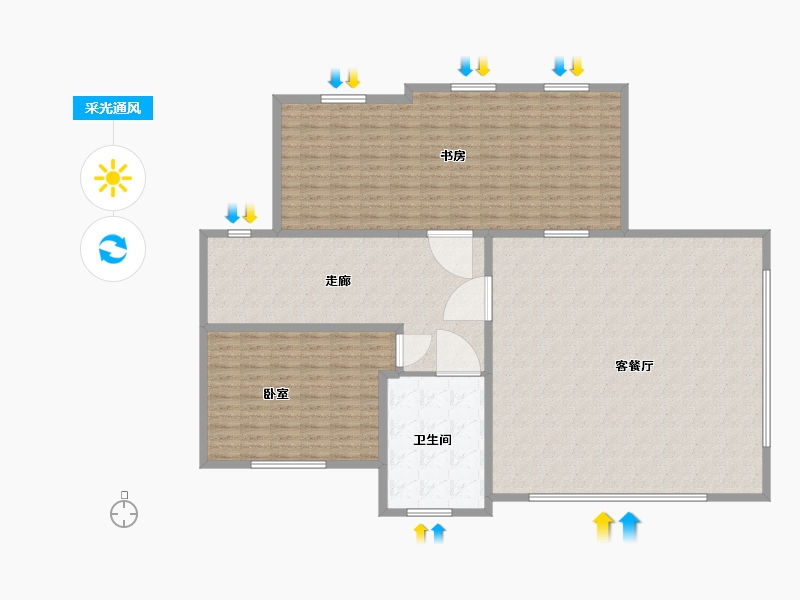 湖南省-岳阳市-岳阳碧桂园-189.00-户型库-采光通风