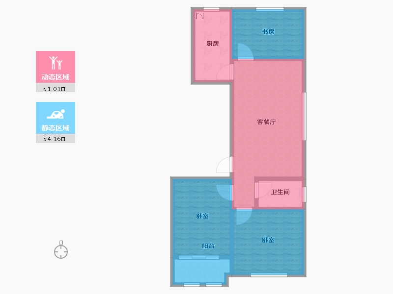 山东省-潍坊市-金都世家-94.22-户型库-动静分区