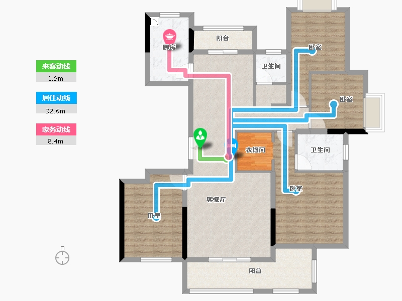 湖北省-孝感市-隆盛华廷-114.98-户型库-动静线