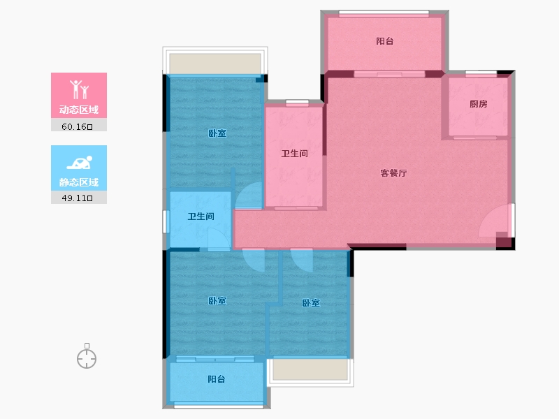 湖北省-襄阳市-盛唐国际-99.48-户型库-动静分区