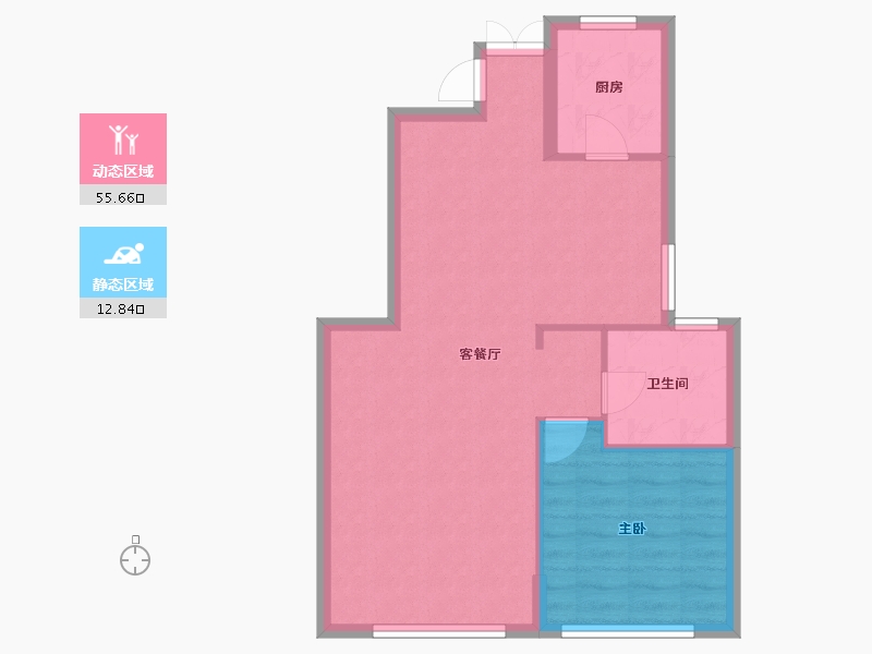 福建省-厦门市-海晟颐翔湾-62.53-户型库-动静分区