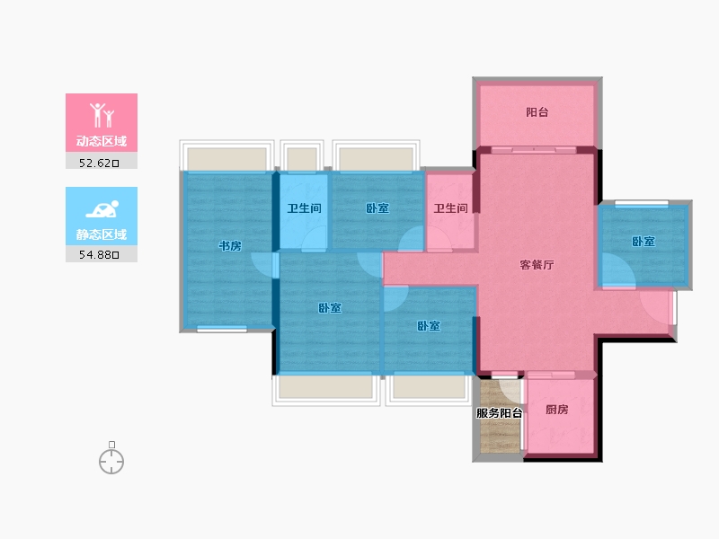 广东省-湛江市-东新高地-99.32-户型库-动静分区