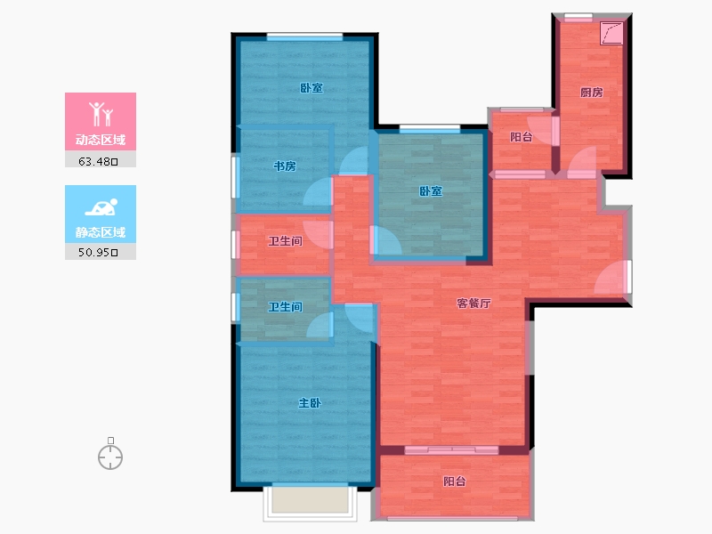 广西壮族自治区-贺州市-南宁恒大城-101.96-户型库-动静分区