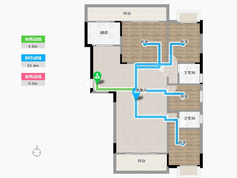 湖南省-衡阳市-幸福府邸-112.07-户型库-动静线