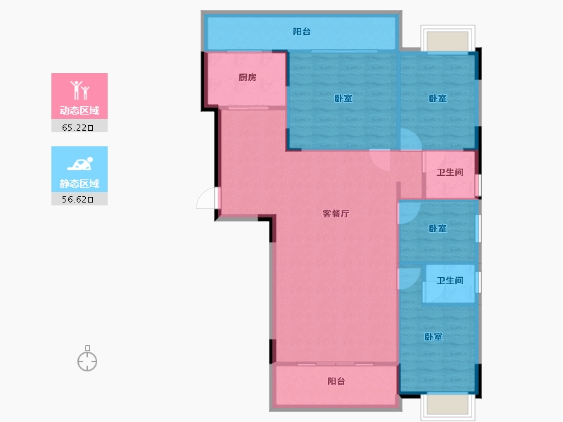 湖南省-衡阳市-幸福府邸-112.07-户型库-动静分区