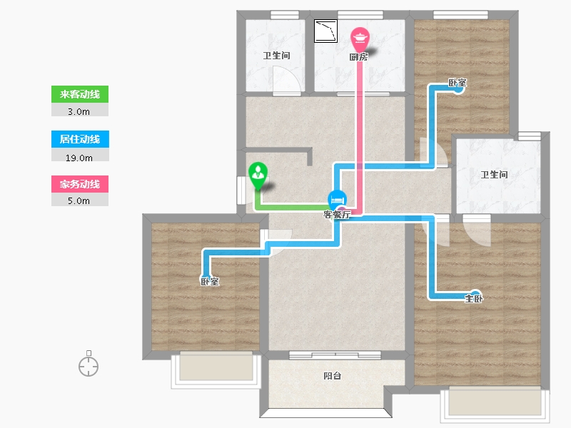 山东省-济南市-龙湖龙誉城-93.00-户型库-动静线