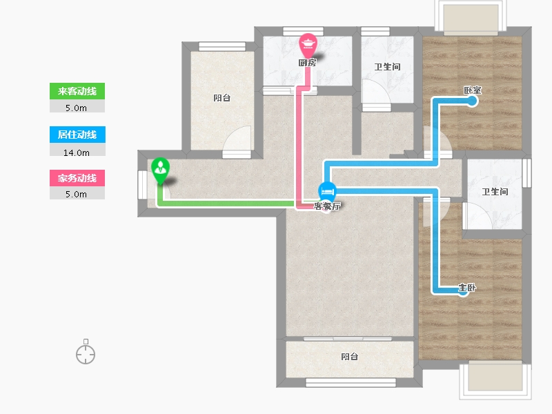 福建省-厦门市-海投湖海庄园-69.03-户型库-动静线