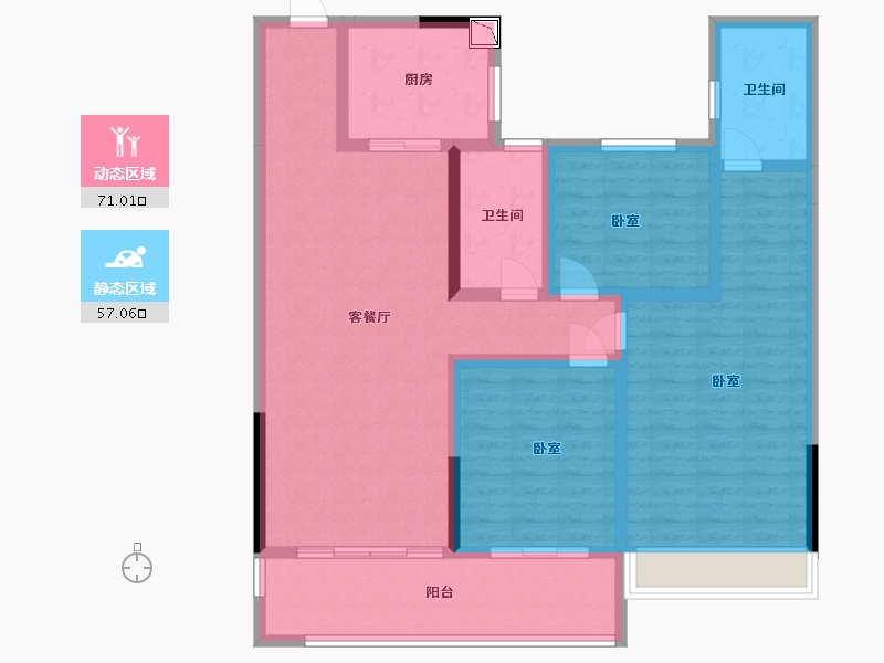 湖北省-黄石市-阳新碧桂园云境-114.42-户型库-动静分区