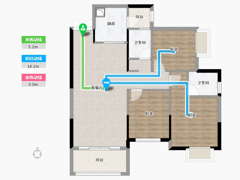 湖南省-株洲市-华晨神农府-87.55-户型库-动静线