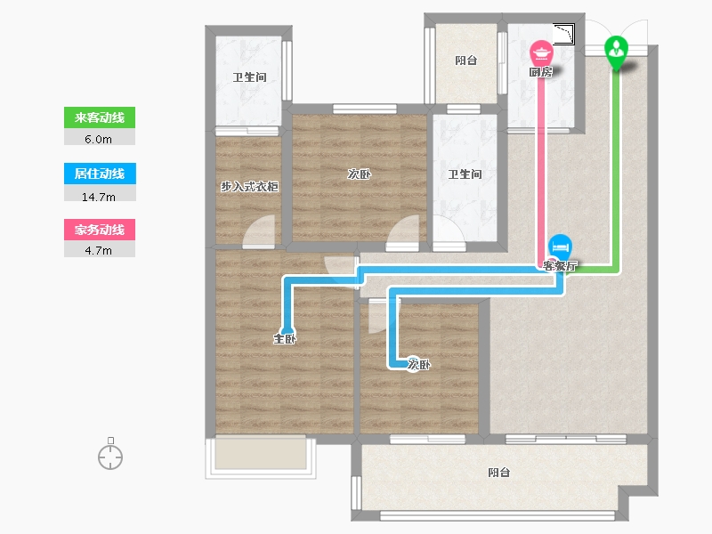 湖南省-株洲市-醴陵亿都时光-97.66-户型库-动静线