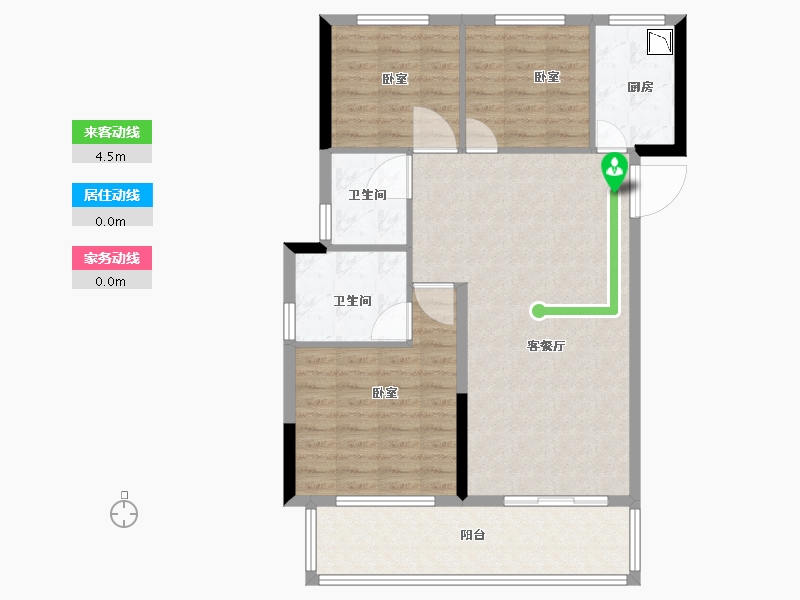 湖北省-黄冈市-义水星城-91.80-户型库-动静线