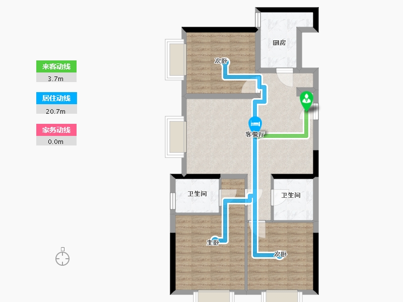 山东省-临沂市-华润中心-83.00-户型库-动静线