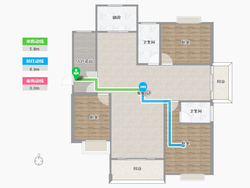 河南省-信阳市-御景华城-115.00-户型库-动静线