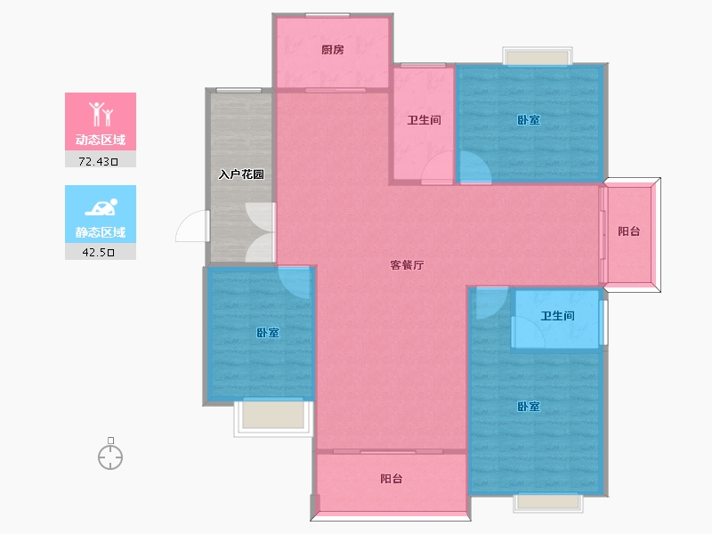 河南省-信阳市-御景华城-115.00-户型库-动静分区