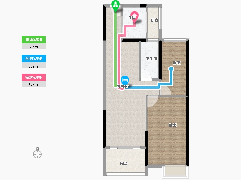 湖北省-襄阳市-国投襄阳府-75.19-户型库-动静线