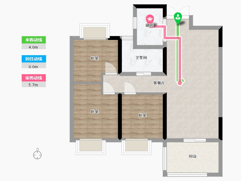 湖北省-宜昌市-一品江山-74.35-户型库-动静线