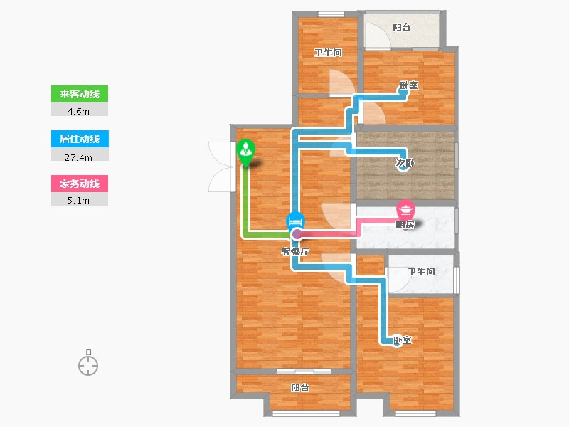 山东省-临沂市-儒辰·掌舵东岸-119.01-户型库-动静线