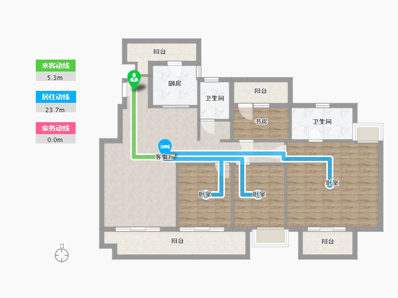 湖北省-武汉市-联投梓山郡-120.00-户型库-动静线