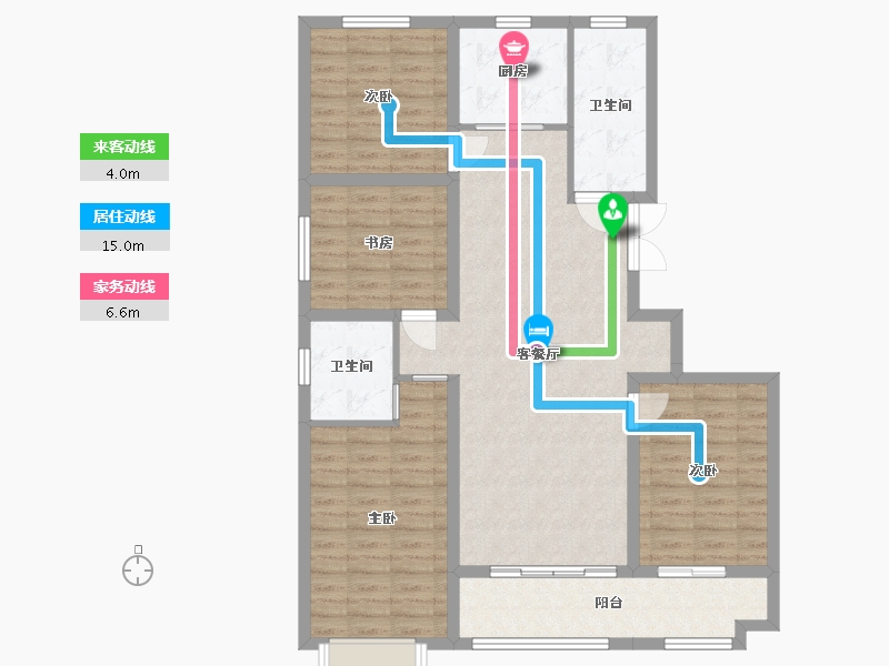 山东省-潍坊市-恒信风華上品-109.34-户型库-动静线