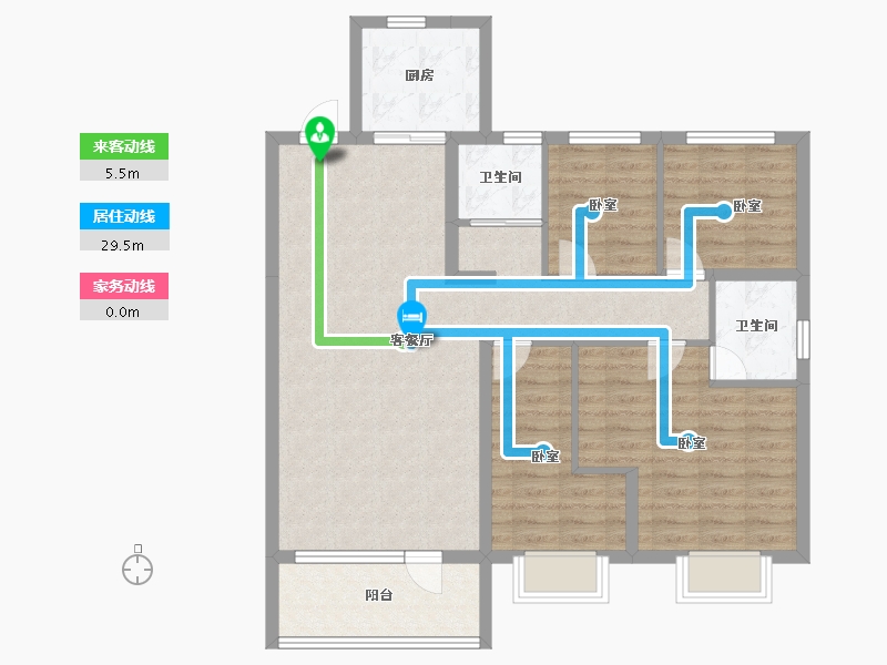 山东省-济宁市-碧桂园翡翠华府-98.82-户型库-动静线