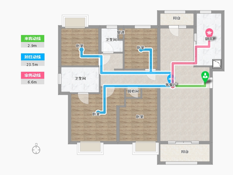 湖北省-武汉市-金地悦江时代-114.00-户型库-动静线